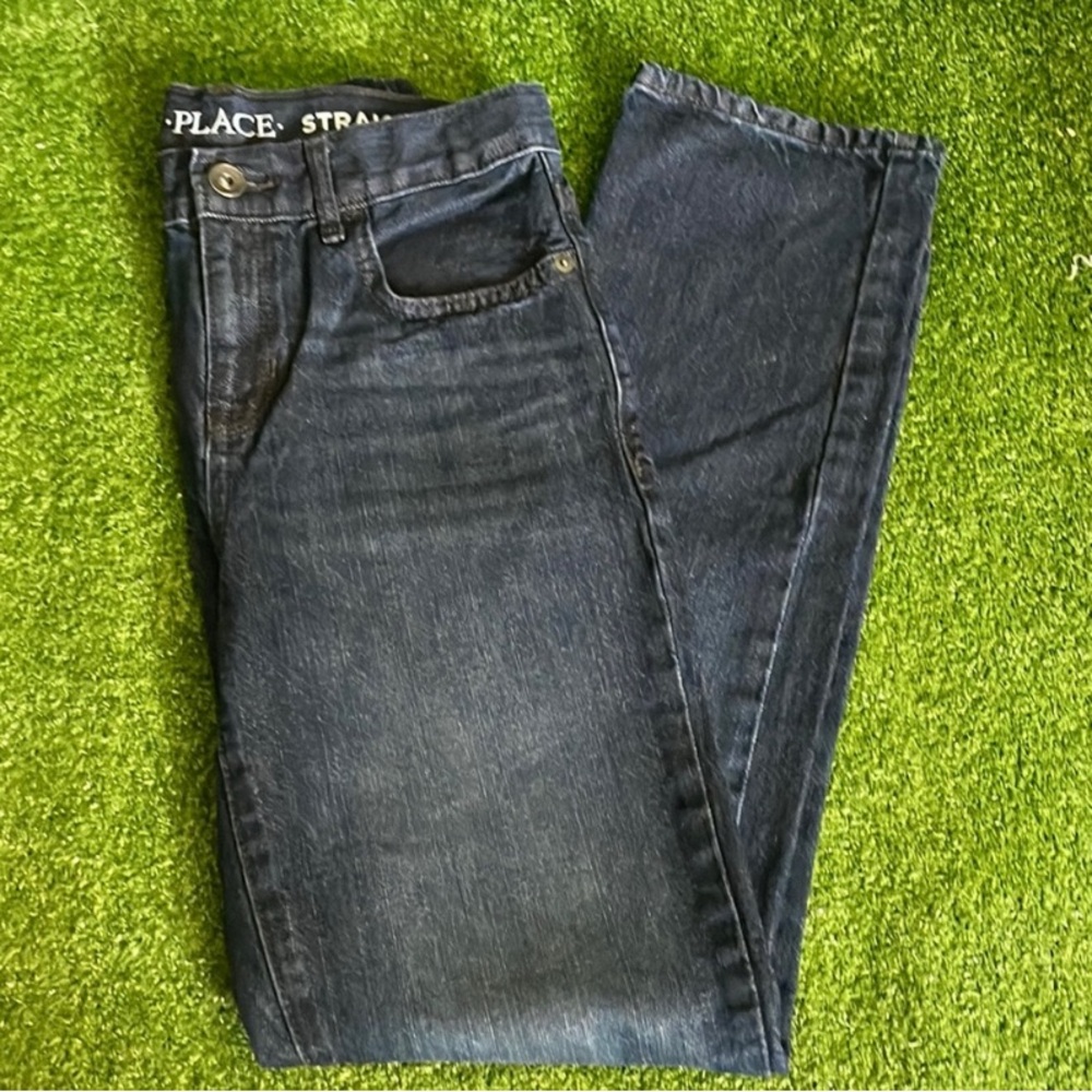 The Children PLACE Boy’s Straight Fit Jeans - Dark Blue